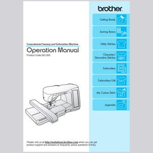 Brother Duetta 2 Innov-is 4750D Operation Instruction Manual Instant Download