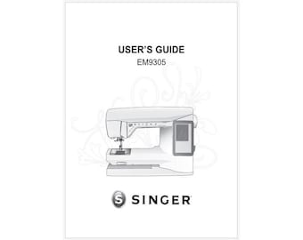 シンガー 9210 ミシン 取扱説明書 (PDF) - Etsy 日本