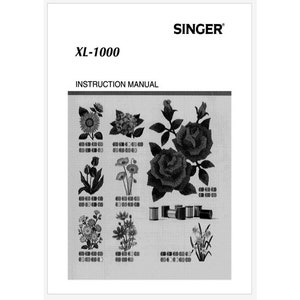 Singer Quantum XL1000 Instruction Manual Operation Manual Instant Download