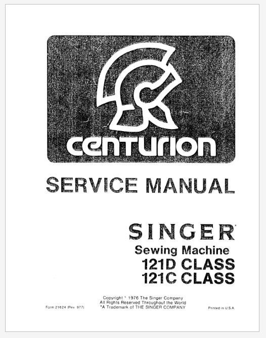 Singer Centurion 121C 121D Service Manual (PDF Download) - Etsy