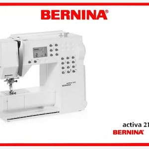 Bernina Activa 210 Owner's Instruction Manual PDF Instant Download