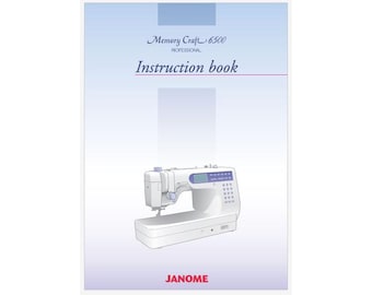 Janome Memory Craft MC6500 Pro、MC6500P 操作説明書 PDF 即時