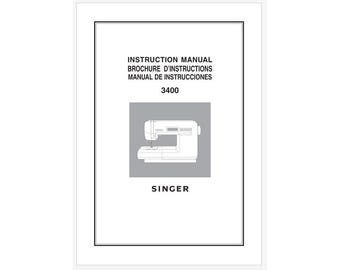 Singer Model M3400 Operation Instruction Manual PDF Download