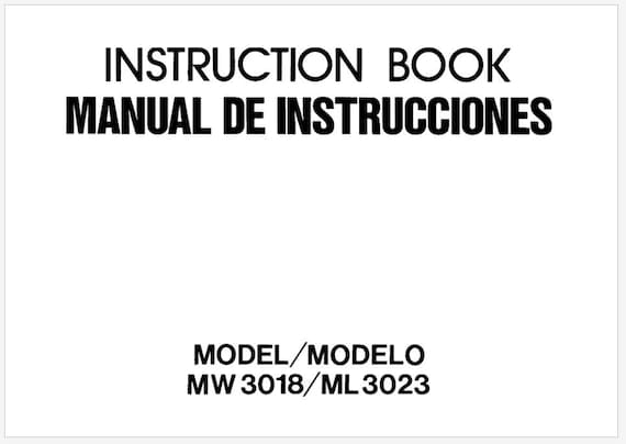 Janome My Excel 23L, 3018 and 3023 Instruction Manual PDF Instant