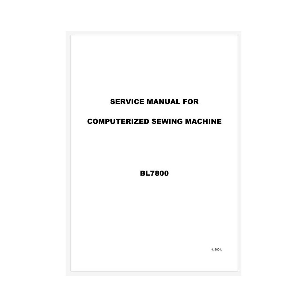 Baby Lock BL7800 Sewing Machine Adjustment and Service Manual - Etsy