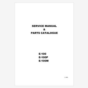 Brother E-100, E-100M and E-100P Parts List and Service Manual Instant Download
