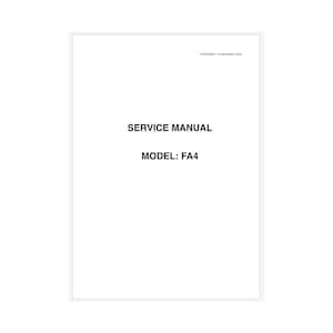 Janome Free Arm FA4 Service Manual PDF Instant Download