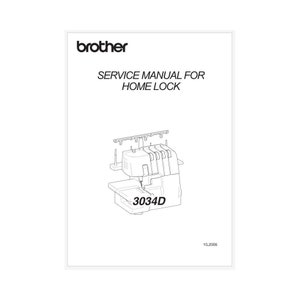 Brother Model 3034D Servicehandleiding met diagrammen Direct downloaden