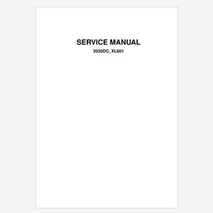 Janome XL601 and 2030DC Service Parts List and Service Manual PDF Instant Download