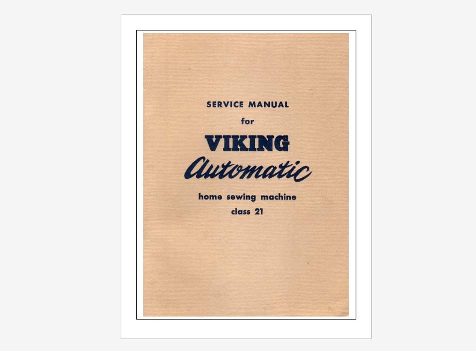 Husqvarna Viking Class 21 Automatic Repair and Service Instant Download ...
