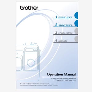 Brother Model ST150HDH Operation Instruction Manual Instant Download
