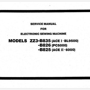 Brother BL9500 and 6000 Sewing Machine Service Manual Instant Download