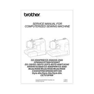 Brother FS20, FS40, FS40WT and SC6600 Service Adjustment Manual Instant Download