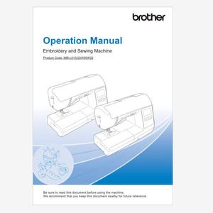 Brother SE1900 Instruction Manual Instant Download