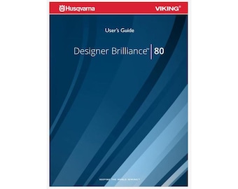 Husqvarna Viking Designer Brilliance 80 Manuale di istruzioni per l'uso Download immediato