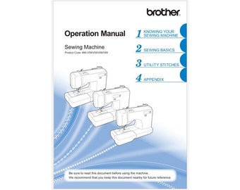 Brother Model SQ9185 Instruction Manual Instant Download