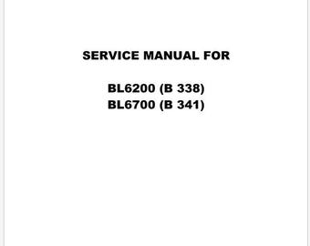 Descargar manual de servicio y ajuste de Baby Lock B338, B341, BL6200 y BL6700