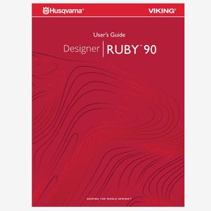 Husqvarna Viking Designer Ruby 90 Operation Instruction Manual Instant Download