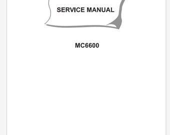 Janome Memory Craft 6600 - MC6600 Adjustment Service Manual PDF