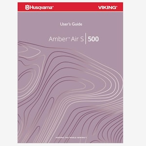 Husqvarna Viking Amber Air S500 Operation Instruction Manual Instant Download