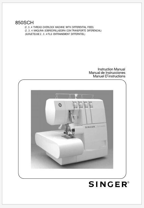 Singer Scholastic 850SCH - Model 850 Operation Instruction Manual