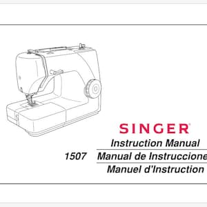 Singer Model 1507  Instruction Manual Operator&#39;s Manual
