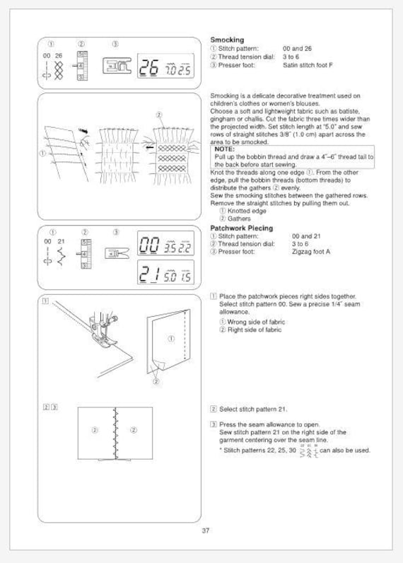 Janome 8050 and 788D Operation Instruction Manual PDF Instant