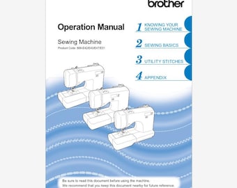 Manual de instrucciones de la Brother SQ9130 o SQ-9130 Descarga instantánea