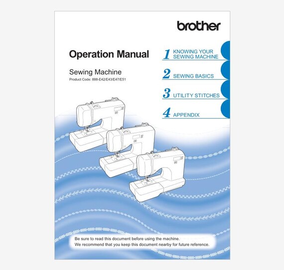 Brother SQ9130 or SQ-9130 Instruction Manual Instant Download
