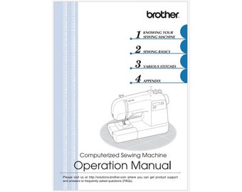 Brother XR9000 and XR9500PRW Instruction Manual Instant Download