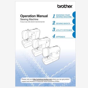 Brother CE1100PRW Operation Instruction Manual Instant Download