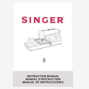 Singer Futura Quintet 5 Operation Instruction Manual Users Guide PDF