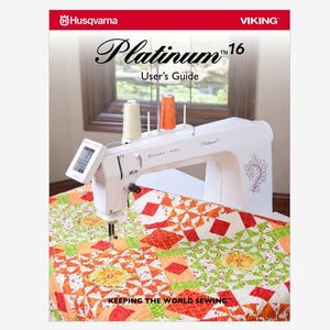 Husqvarna Viking Platinum 16 Operation Instruction Manual Instant Download