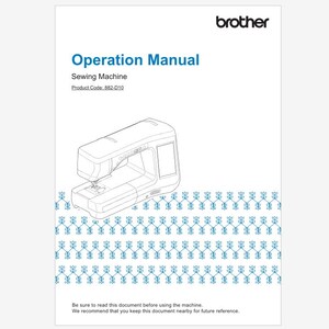Brother Innov-is BQ2450 AND VQ2400 Instruction Manual Instant Download