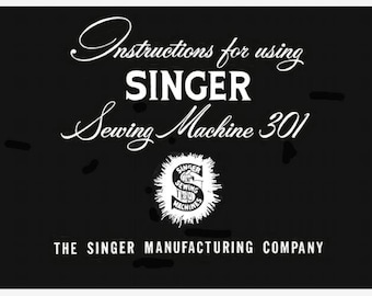 Singer Modell 301 und 301A Bedienungsanleitung PDF