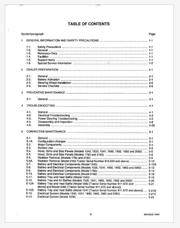 Cub Cadet 1535 and 1541 Lawn Tractor Super Lawn Tractor Service Manual