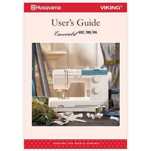 Husqvarna Viking Emerald 116 118 122 Operation Instruction Manual Instant Download