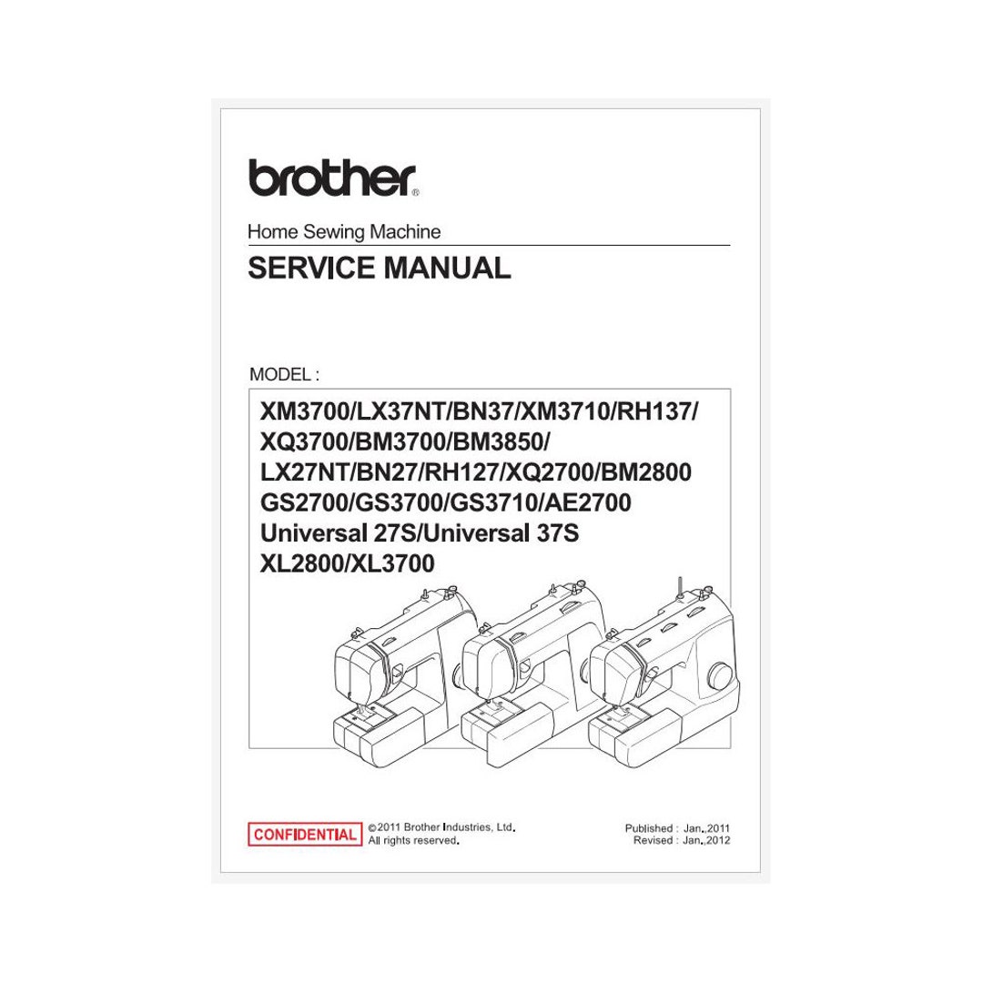 Brother Sewing Machine RH127 and RH137 Service Manual With Etsy