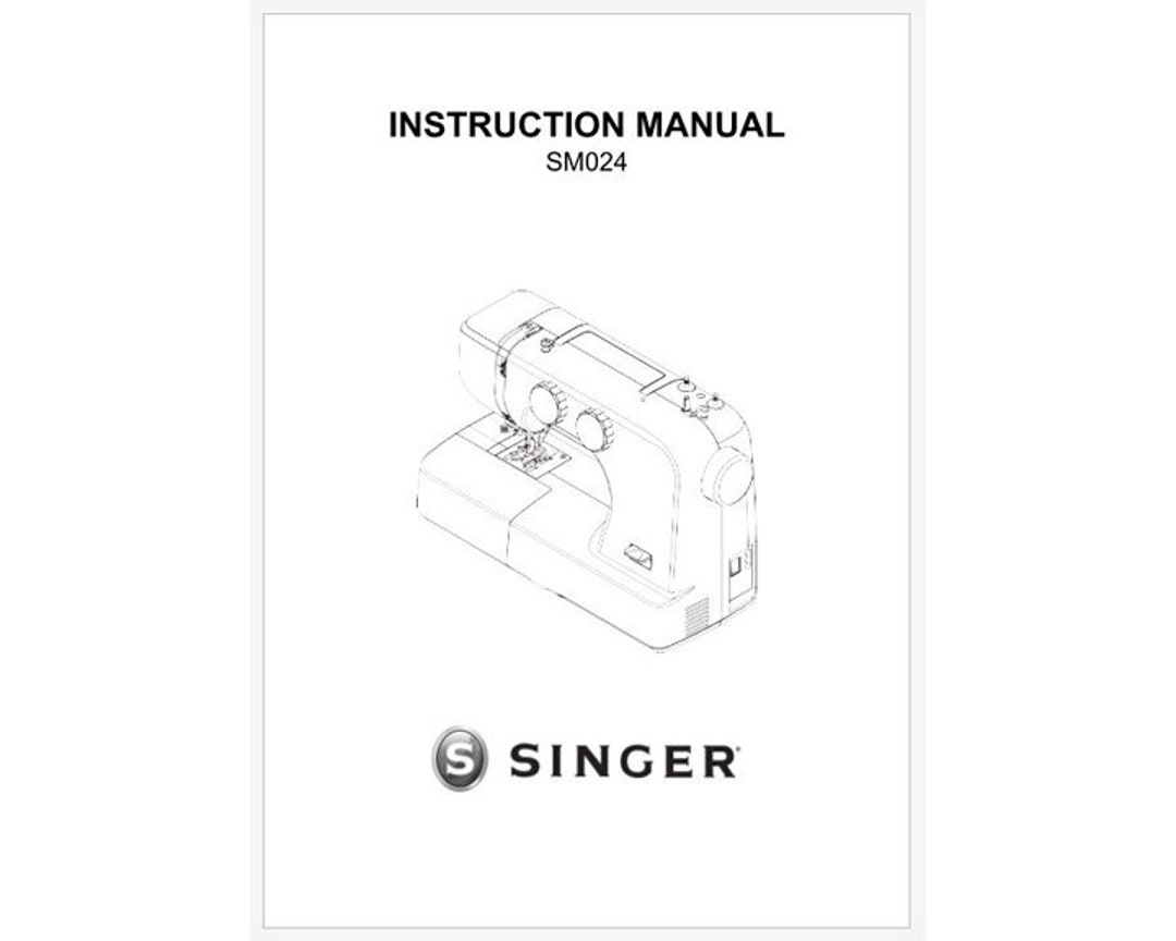 Singer Simple Service Manual Singer Model SM024 Operator's Instruction Manual PDF Download - Etsy