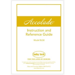 Baby Lock Accolade BLS8 Serger Instruction Manual PDF Instant Download