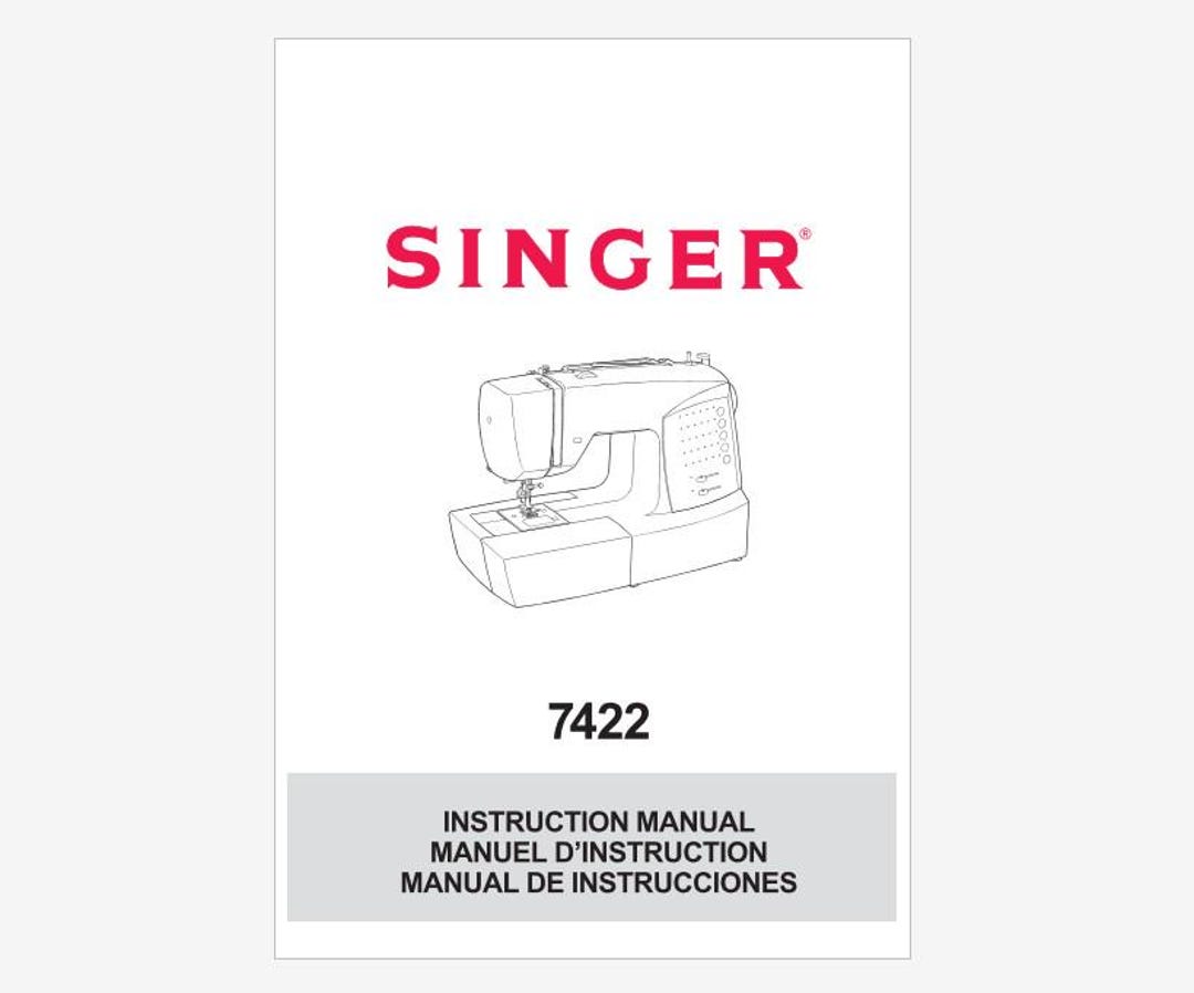 Singer Model 7422 Operation Instruction Manual Operator's Manual - Etsy