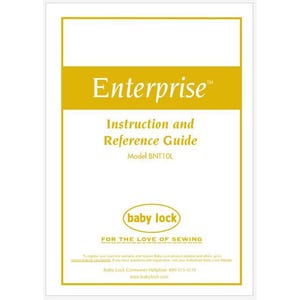 Baby Lock Enterprise BNT10L Operation Instruction Manual PDF Instant Download