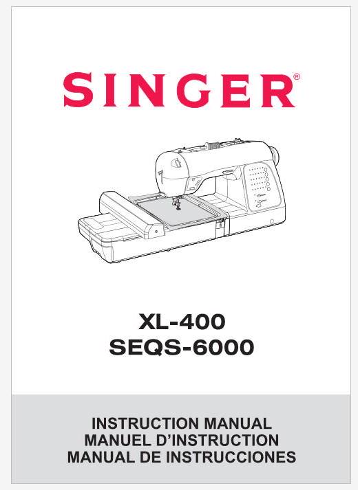 Singer Futura Quartet SEQS-6000 Operation Instruction Manual Users