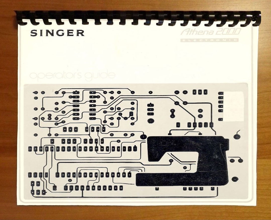 Singer Athena 2000 Sewing Machine Instruction Manual Users Etsy