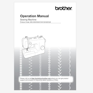 Brother XQ2700 or XQ-2700 Operation Instruction Manual Instant Download