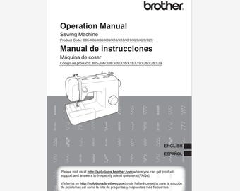 Brother XR53 or XR-53 Operation Instruction Manual Instant Download