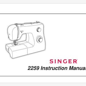 Singer Tradition 2259 Operation Instruction Manual PDF