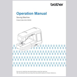 Brother BQ2500 Innov-is Operation Instruction Manual Instant Download