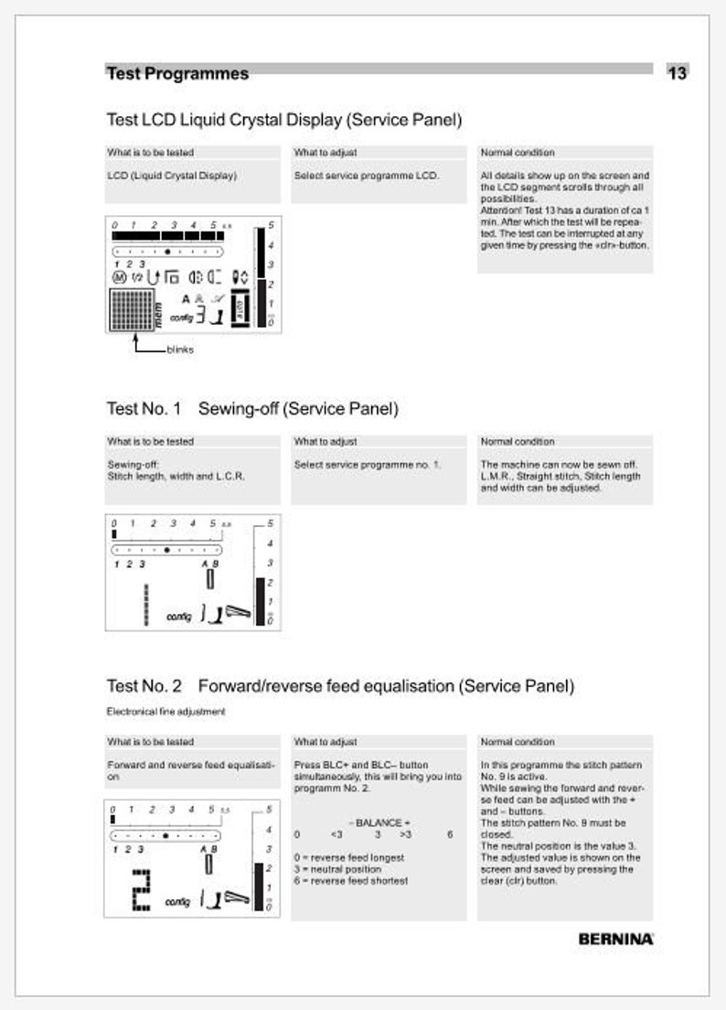 Manuale di riparazione e regolazione della macchina per cucire Bernina Activa 145 PDF Download istantaneo immagine 5