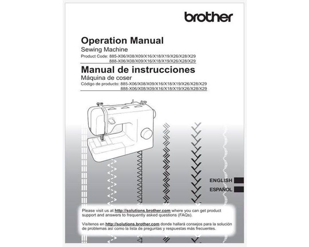 Brother Model XM2701 Operation Instruction Manual Instant Download
